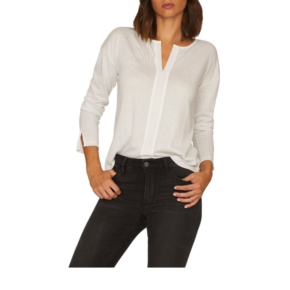 Sanctuary Sienna Metallic Mixed Media Top